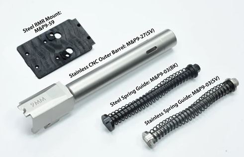 Guarder CNC Steel PC Style Slide Set for Tokyo Marui M&P9L ( Performance Center )