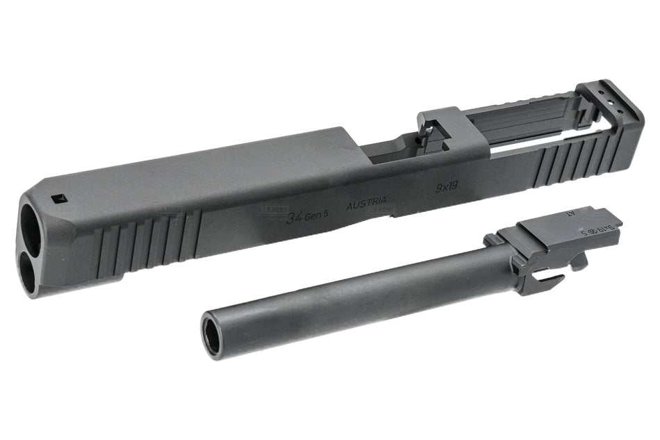 Guarder CNC Aluminum G34 Style Slide Set For Marui TM G Model 17 Gen5 GBBP Series