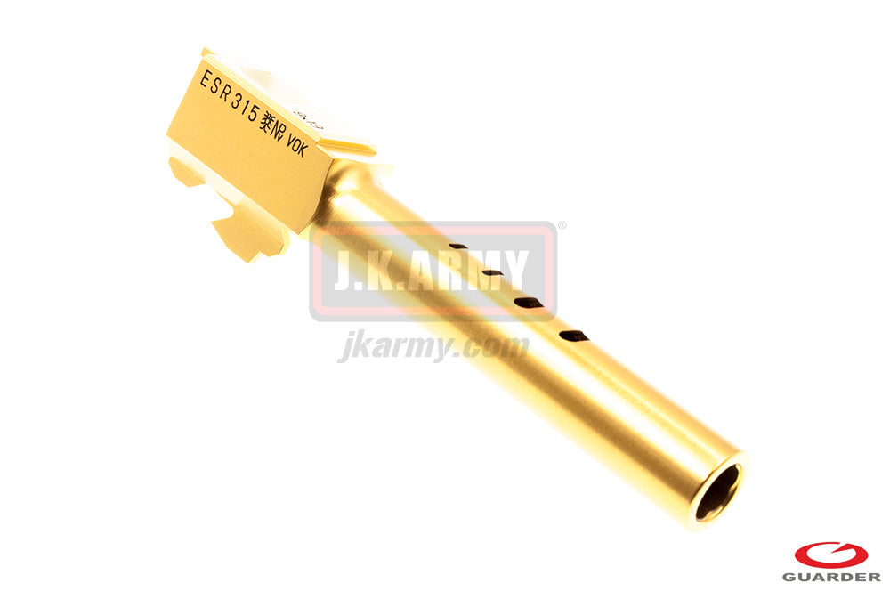 Guarder Aluminum CNC Titanium Golden Outer Barrel for TM Model 18C ( S Style ) ( Gold )