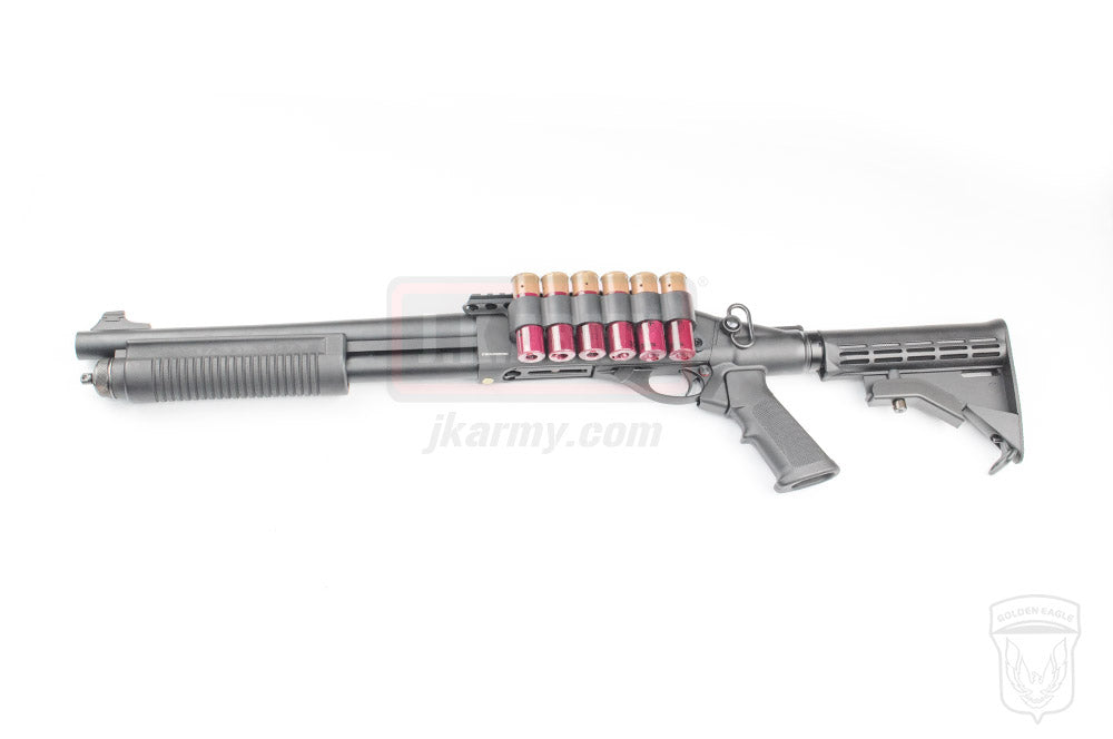 Golden Eagle M870 Medium Tri-Shot Gas Pump Action Shotgun ( Black )