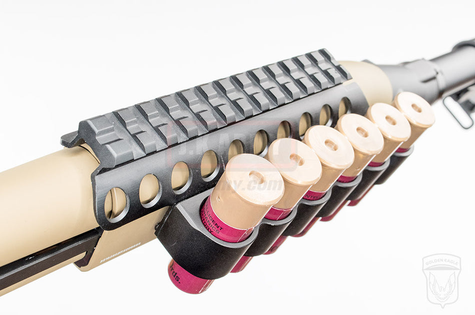 Golden Eagle M870 Medium Tri-Shot Gas Pump Action Shotgun ( Tan )