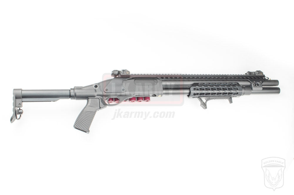 Golden Eagle M870 Tri-Shot Gas Pump Action Shotgun ( Black )