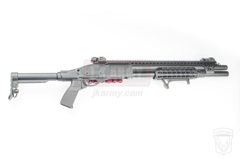 Golden Eagle M870 Tri-Shot Gas Pump Action Shotgun ( Black )