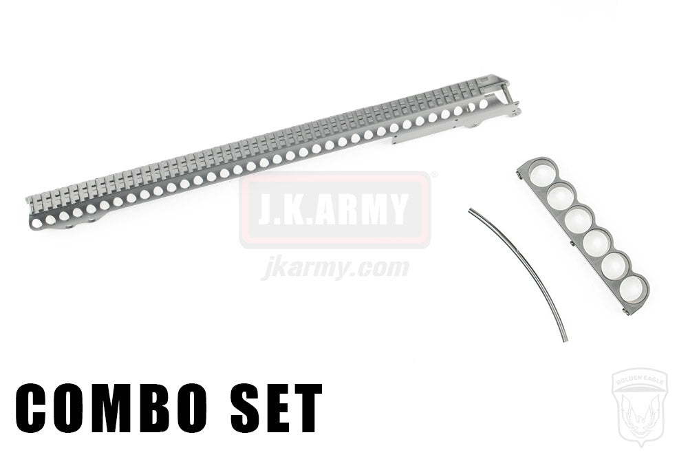 Golden Eagle M870 Gas Pump Action Shotgun Top Rail Mount with Shell Holder ( Long )