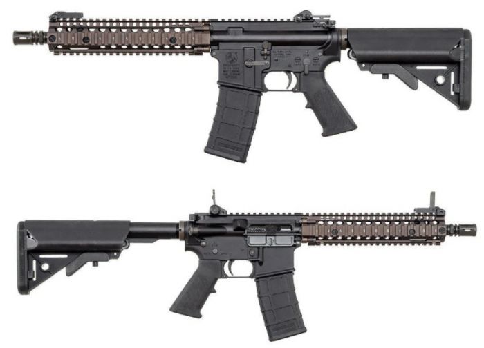 GHK Colt MK18 MOD1 GBB Rifle Airsoft ( Forging Receiver 2022 Version ) ( Original Authorization by Colt and Daniel Defense GHK M4 V2 System )
