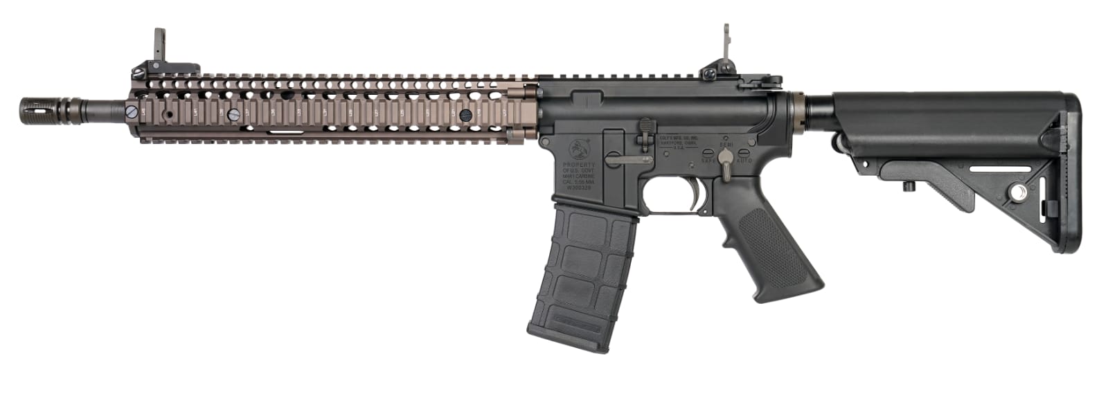 GHK COLT M4A1 14.5 Inch Daniel Defense RIS II V2 GBBR Airsoft Rifle ( 2023 Latest Version )