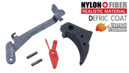 Guarder Smooth Trigger & Lever Group For Marui Model 17/22/26/34 ( Black/Red )