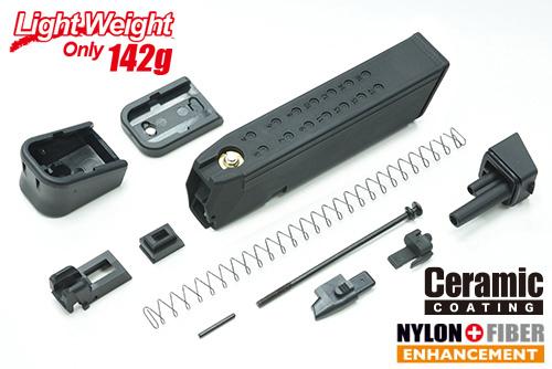 Guarder Lightweight Magazine Kit for MARUI TM G Model G17 / 18C / 19 / 22 / 26 / 34 ( 9mm Marking / Black ) #GLK-146(A)BK