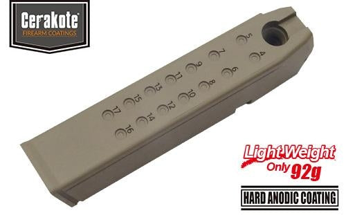 Guarder Aluminum Magazine Case for MARUI Model 17/18C/22/34 (9mm /Cerakote FDE)