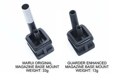 Guarder Aluminum 13g Magazine Base Mount for MARUI G Model 17 / 18C / 22 / 34 GBBP ( Black )