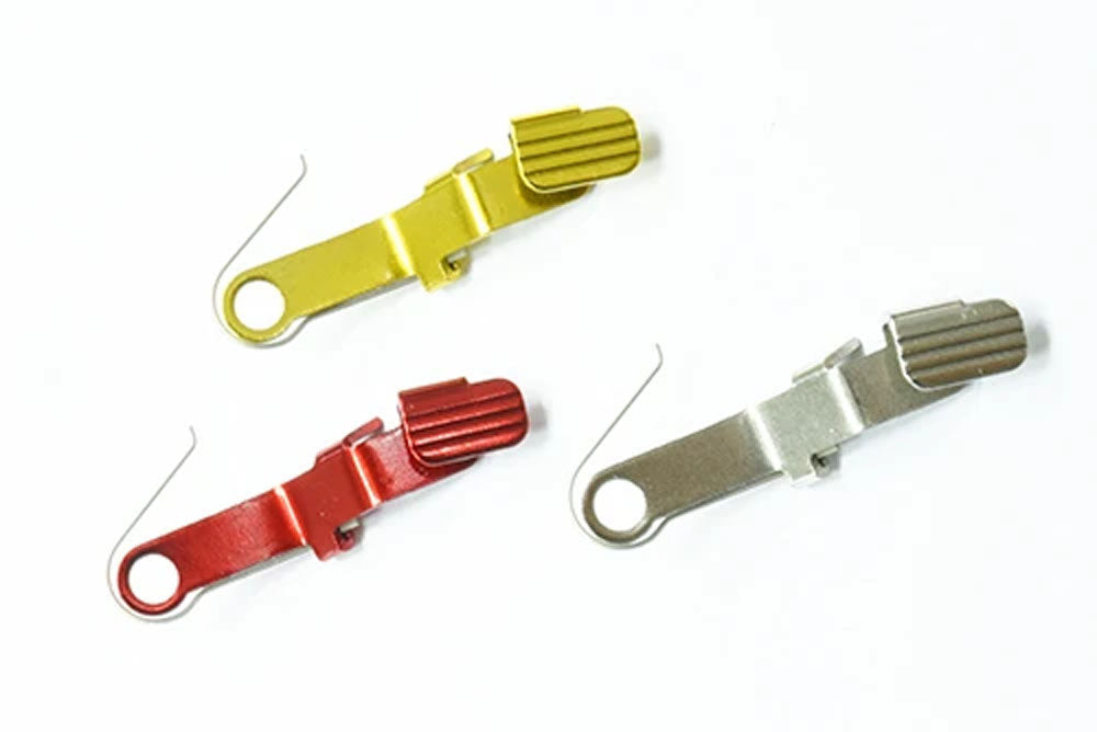 Guarder Standard Slide Stop for Marui G Model 19 ( SV / Red / Gold )-Red