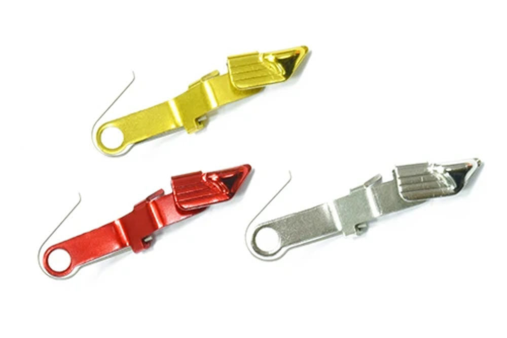 Guarder Extended Slide Stop for Marui G Model 19 ( BK / SV / Red / Gold )-Red