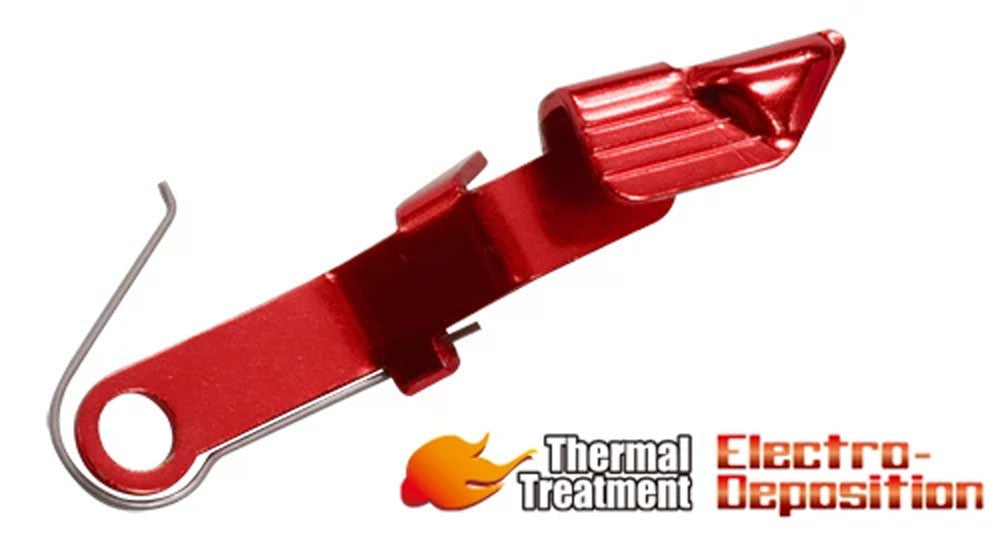 Guarder Extended Slide Stop for Marui G Model 19 ( BK / SV / Red / Gold )-Red