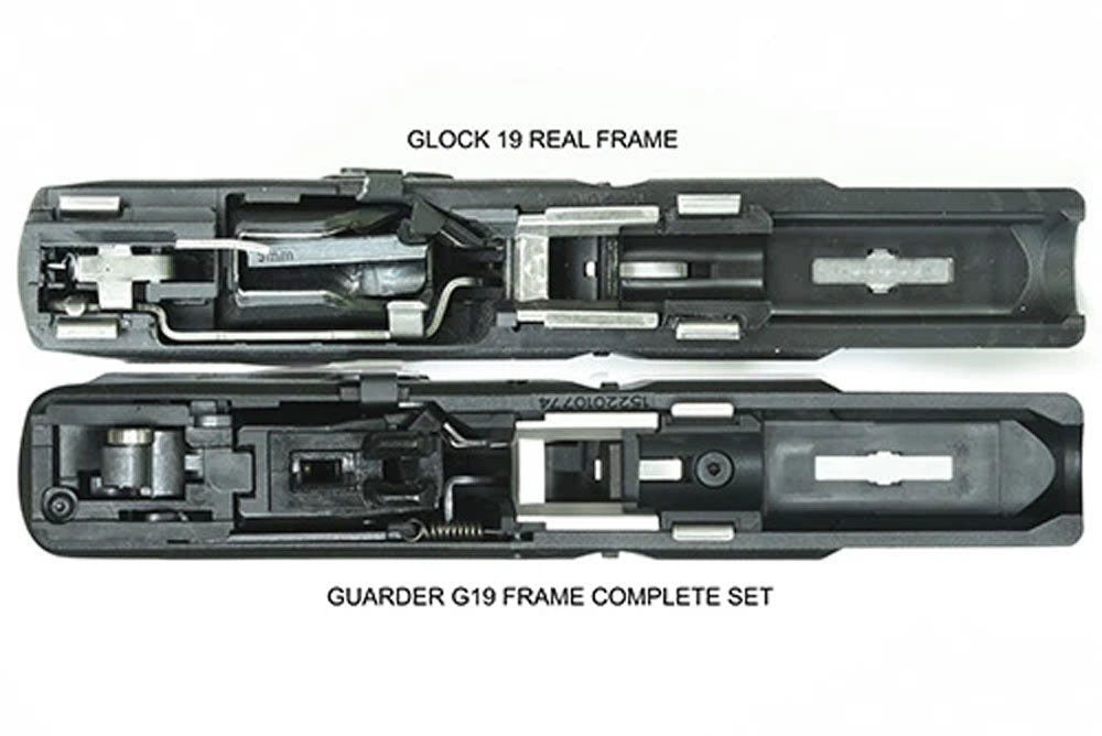 Guarder G19 New Generation Frame Rail Mount ( FDE ) ( TM Model 19 ) ( Trigger Housing )