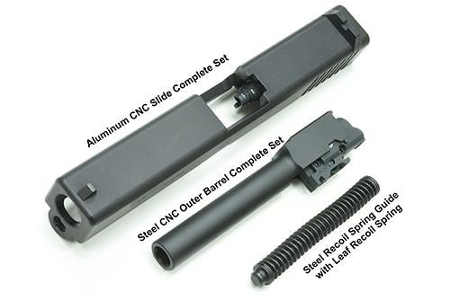 Guarder Model 17 Gen2 Aluminum Slide Complete Set For Marui G Model GBB Pistol Series ( 2020 New Ver. / Euro. Ver. / Black )