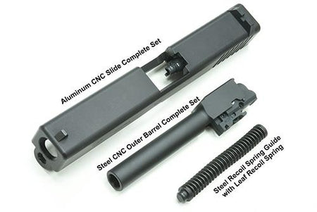 Guarder Model 17 Gen2 Aluminum Slide Complete Set For Marui G Model GBB Pistol Series ( 2020 New Ver. / U.S. Ver. / Black )