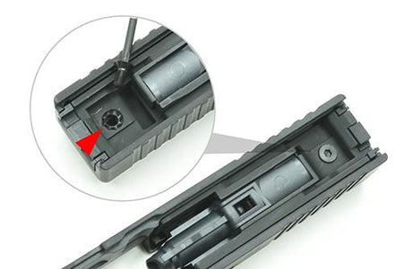 Guarder Model 17 Gen2 Aluminum Slide Complete Set For Marui G Model GBB Pistol Series ( 2020 New Ver. / Euro. Ver. / Black )