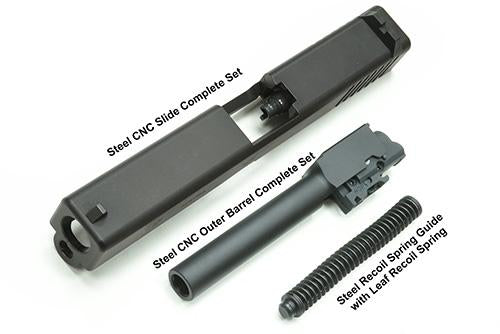 Guarder Model 17 Gen2 Steel Slide Complete Set For Marui G Model GBB Pistol Series ( 2020 New Ver. / U.S. Ver. / Black )
