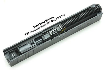 Guarder Model 17 Gen2 Steel Slide Complete Set For Marui G Model GBB Pistol Series ( 2020 New Ver. / U.S. Ver. / Black )
