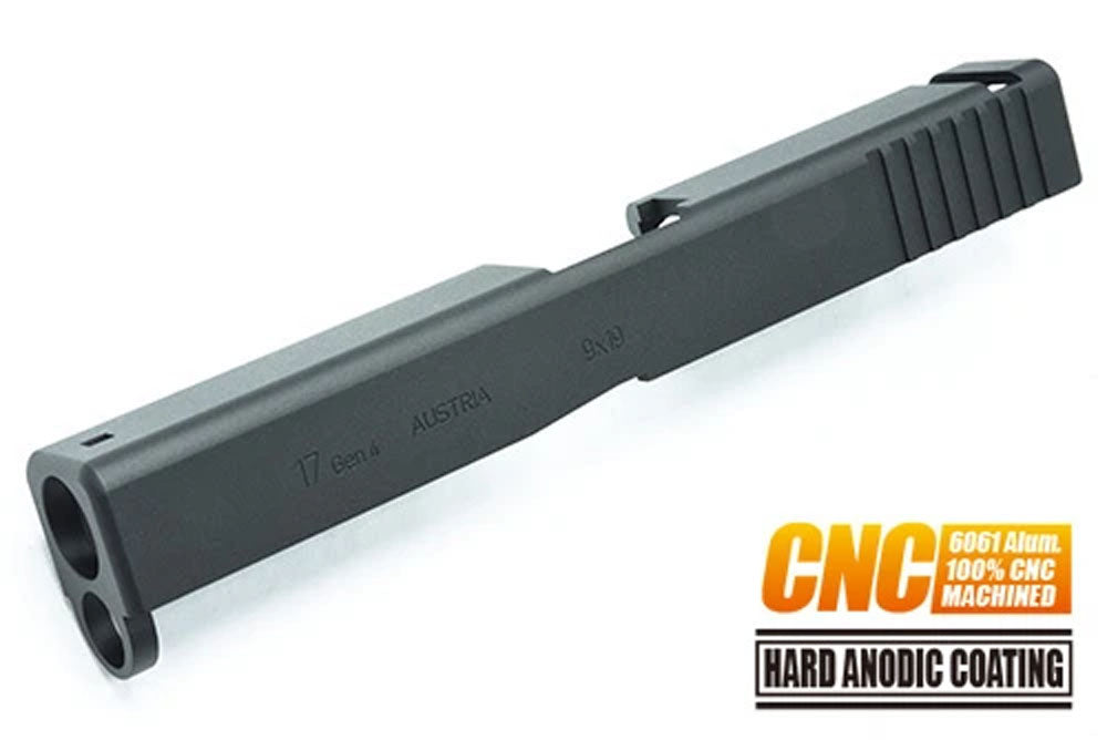 Guarder Aluminum CNC Slide for Marui TM G17 Gen4 GBB Pistol Series ( Black )