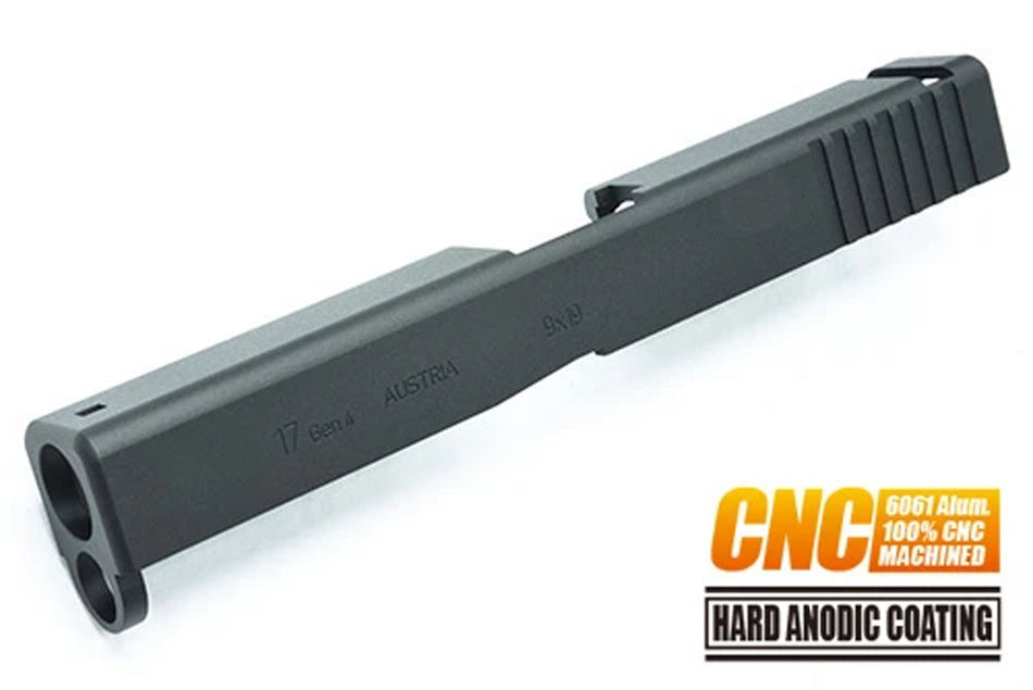 Guarder Aluminum CNC Slide for Marui TM G17 Gen4 GBB Pistol Series ( Black )