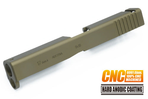 Guarder Aluminum CNC Slide for Marui TM G17 Gen4 GBB Pistol Series ( FDE )