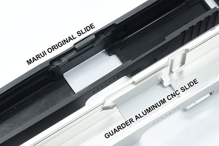 Guarder Aluminum CNC Slide for Marui TM G17 Gen4 GBB Pistol Series ( Silver )