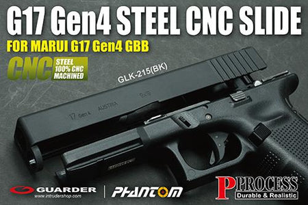 Guarder Steel CNC Slide for MARUI TM Model 17 Gen4  ( Black )