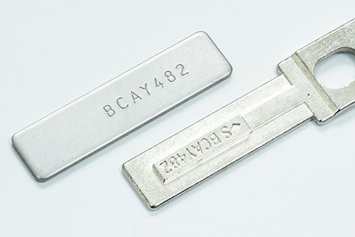 Guarder Stainless Serial Number Tag for Marui TM G19 Gen4 ( Original Number )