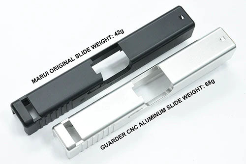Guarder Aluminum CNC Slide for Marui TM G19 Gen4 GBBP ( Silver )