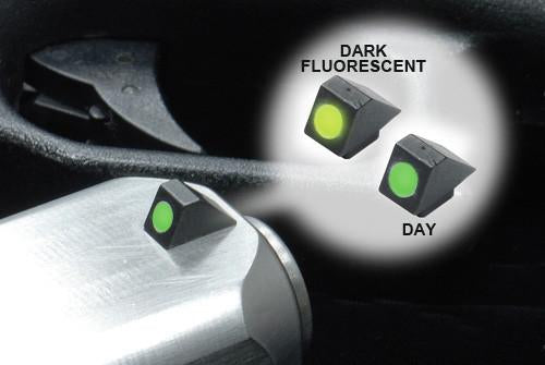 Guarder Steel Standard Night Front Sight for Marui G Model (Green)