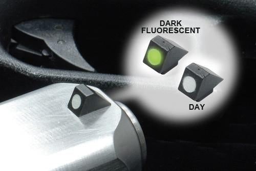 Guarder Steel Standard Night Front Sight for Marui G Model (White)