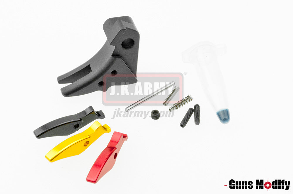 Guns Modify 6061Aluminum Trigger For TM Model STD Style ( Black )