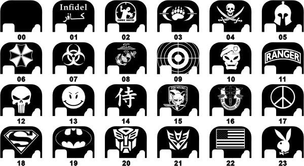 Guns Modify 6061Aluminum CNC GBBU Rear Plate for Model G Series G17 etc. ( GM0049-05 )