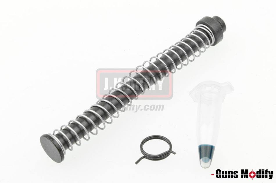 Guns Modify 125% Steel Recoil Guide Rod Set For TM G17/18/34 - QPQ Process Black