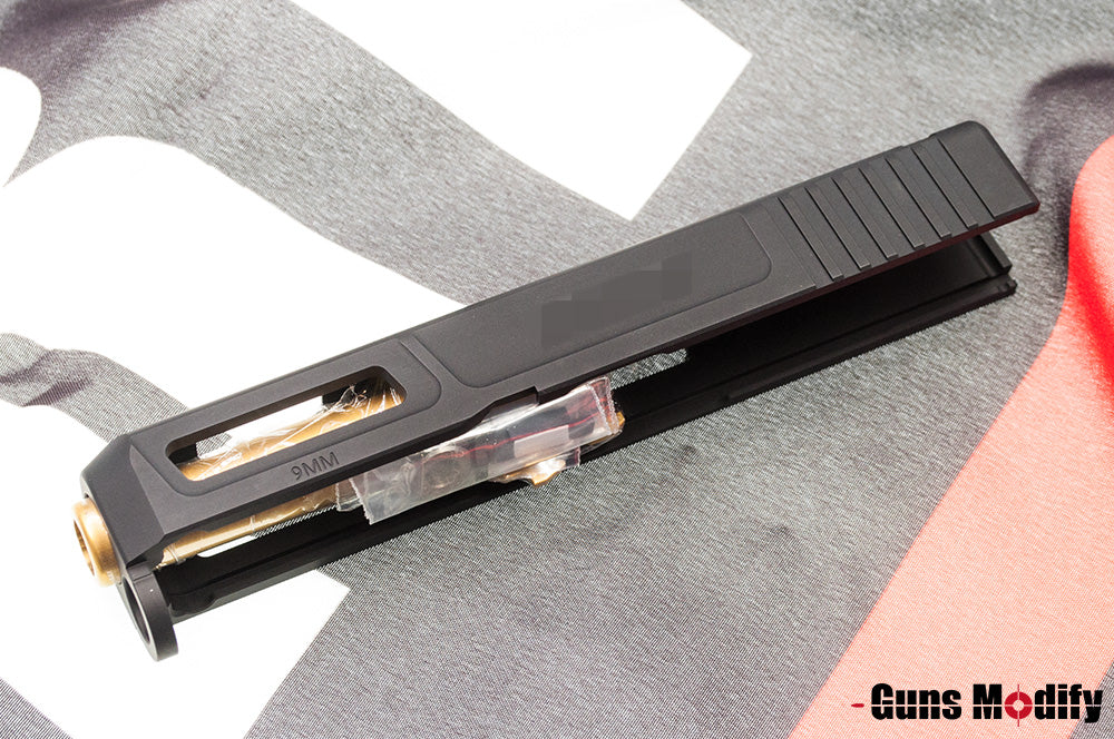 Guns Modify Ai Slide w/ Stainless Nitride Gold Barrel Set Model 26 Z Style for TM Model 26 ( Black )