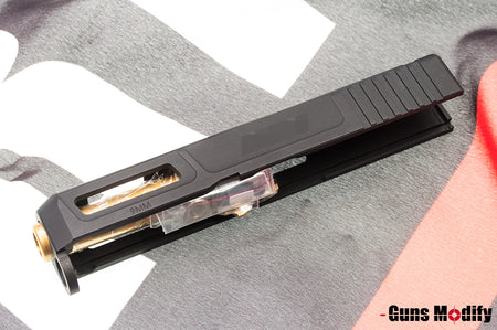 Guns Modify Ai Slide w/ Stainless Nitride Gold Barrel Set Model 26 Z Style for TM Model 26 ( Black )