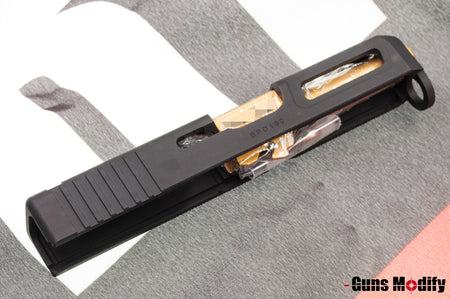 Guns Modify Ai Slide w/ Stainless Nitride Gold Barrel Set Model 26 Z Style for TM Model 26 ( Black )