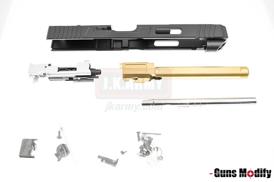 Guns Modify S Style Model 34 RMR Aluminum Slide Set w/ GD Steel Barrel for TM Model 17 / 18C