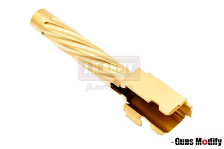 Guns Modify SF Style Stainless Steel Fluted Barrel For TM Model 17 ( Gold Nitride )