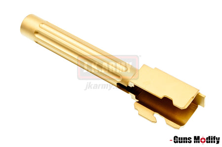 Guns Modify DEN Style Stainless Steel Fluted Barrel For TM Model 17 ( Gold Nitride )