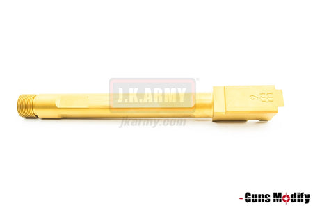 Guns Modify SA Style KKM G34 Stainless Threaded Outer Barrel Set For TM Model 3.4 (Fluted, Gold)