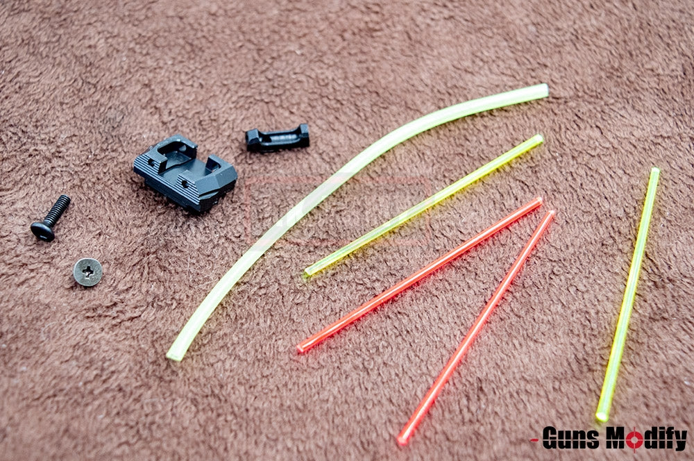 Guns Modify CNC Low Profile Steel Day & Night Sight For TM / GM / WE G-Series V1