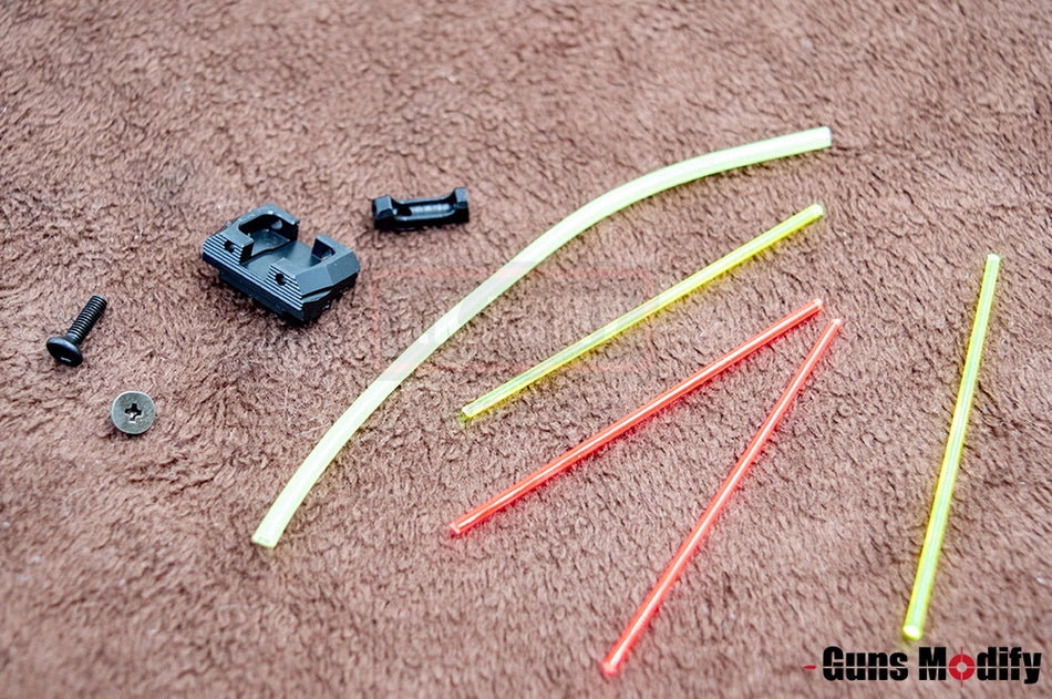 Guns Modify CNC Low Profile Steel Day & Night Sight For TM / GM / WE G-Series V1