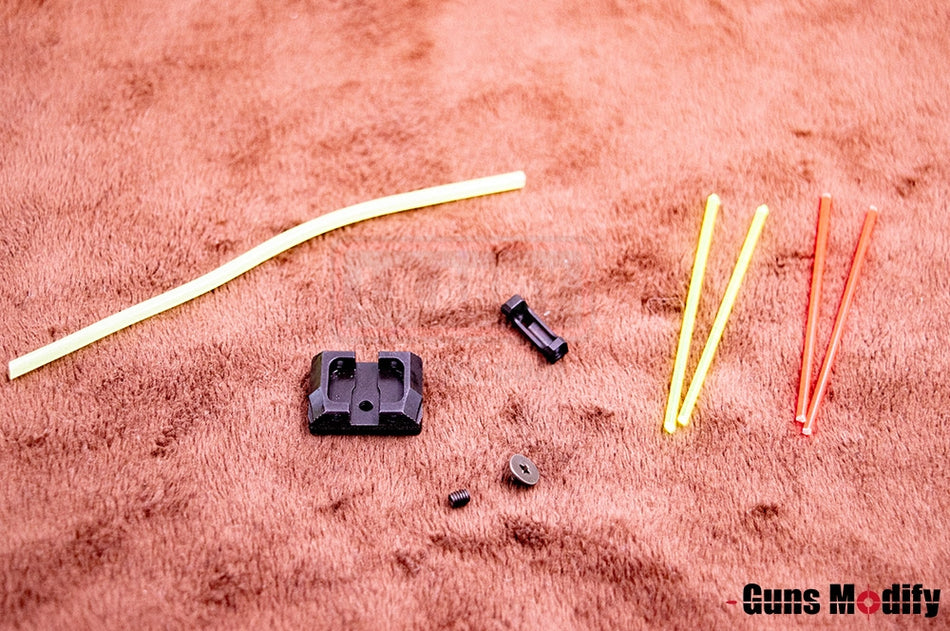 Guns Modify CNC Low Profile Steel Day & Night Sight For Umarex / VFC Glock Series GBBP Black