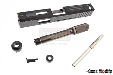 Guns Modify S Style Aluminum Slide w/ Threaded Barrel for TM Model 19 SA T1 ( GD )