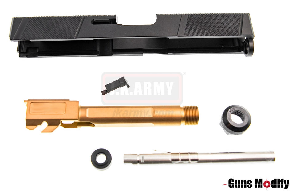 Guns Modify UT Style CNC Aluminum Slide Barrel Set for TM Model 19