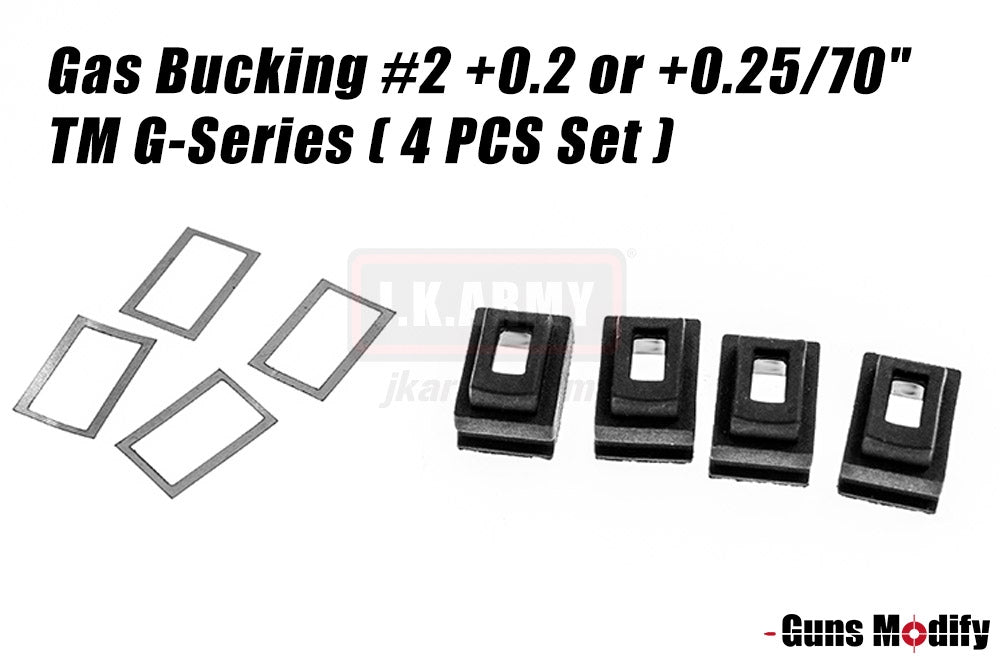 Guns Modify Magazine Gas Bucking #2 +0.2 or +0.25/70" TM G-Series ( 4pcs Set )