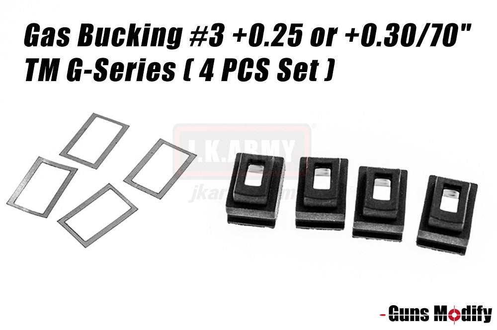 Guns Modify Magazine Gas Bucking #3 +0.25 or +0.30/70" TM G-Series ( 4pcs Set )