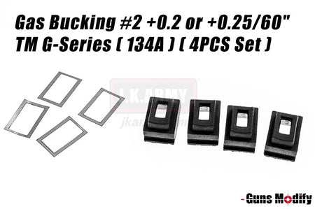 Guns Modify Magazine Gas Bucking #2 +0.2 or +0.25/60" TM G-Series ( 134A ) ( 4pcs Set )